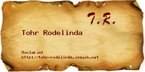 Tohr Rodelinda névjegykártya
